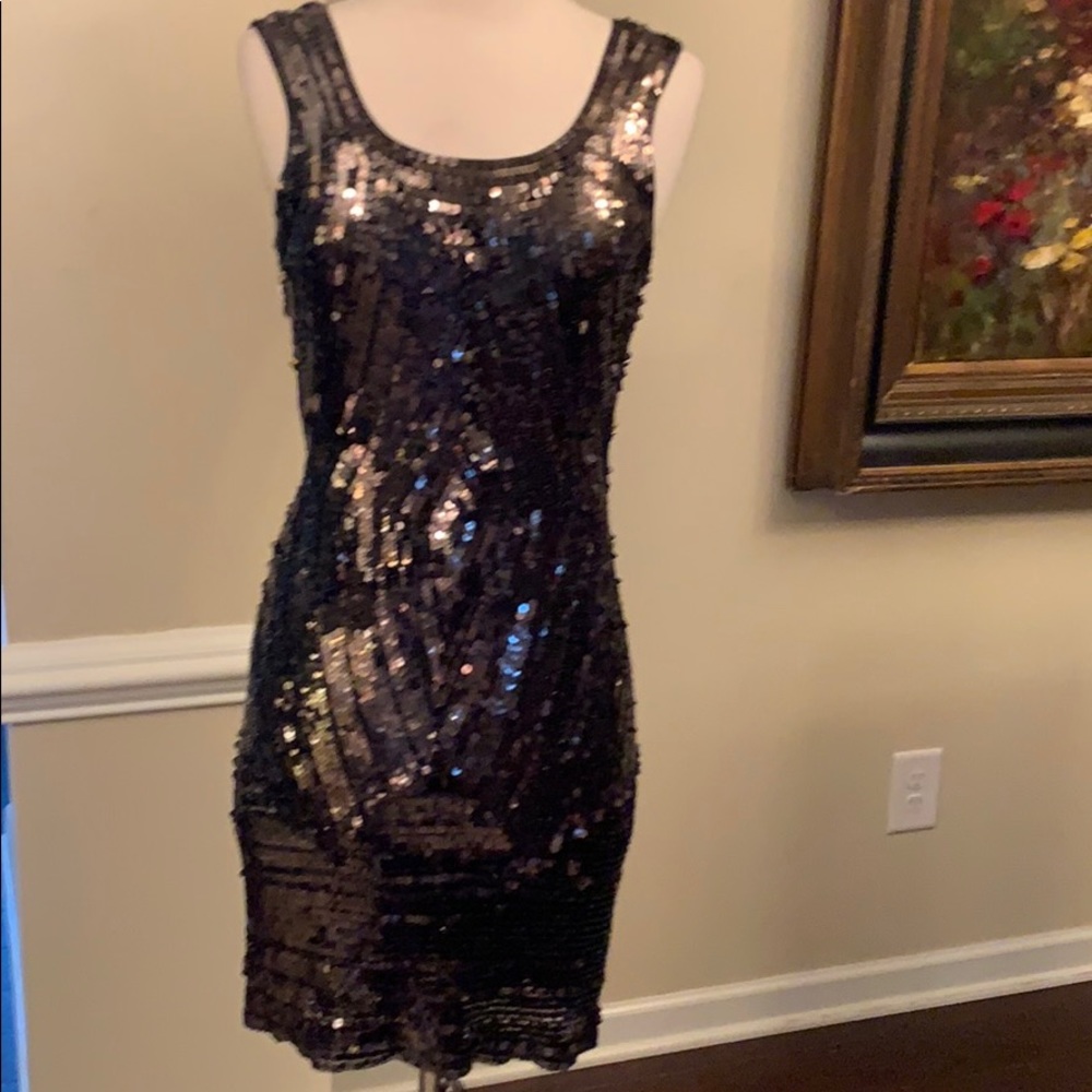 Stunning Gryphon black sequin dress